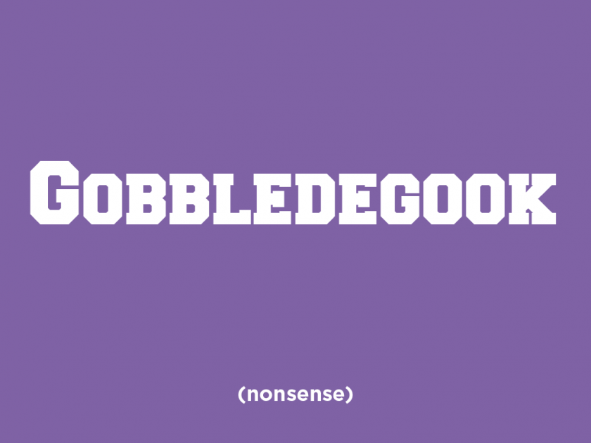 gobbledegook