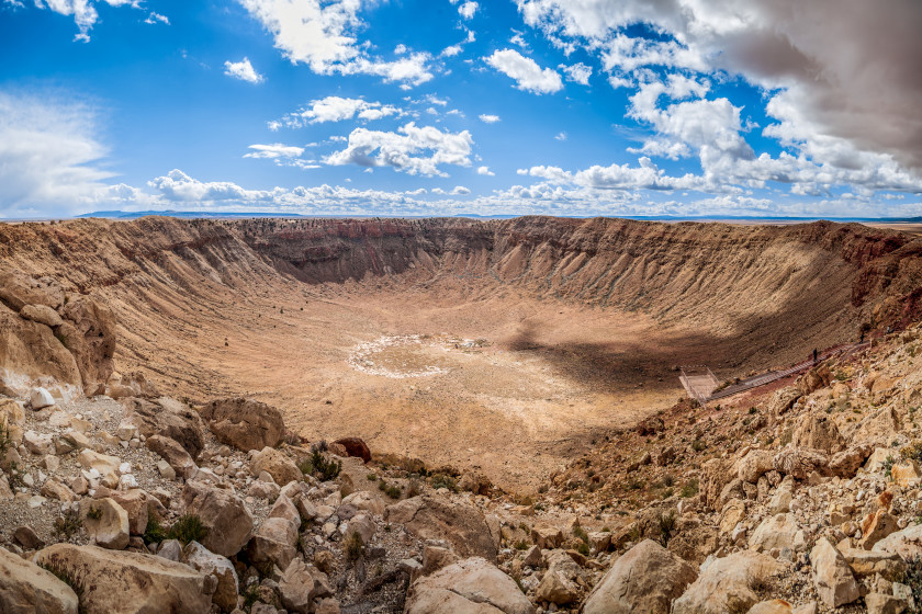 study in the US: meteor crater