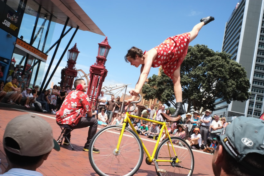 study in new zealand: street performer