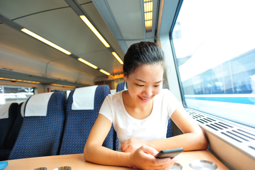 student rail travel to college