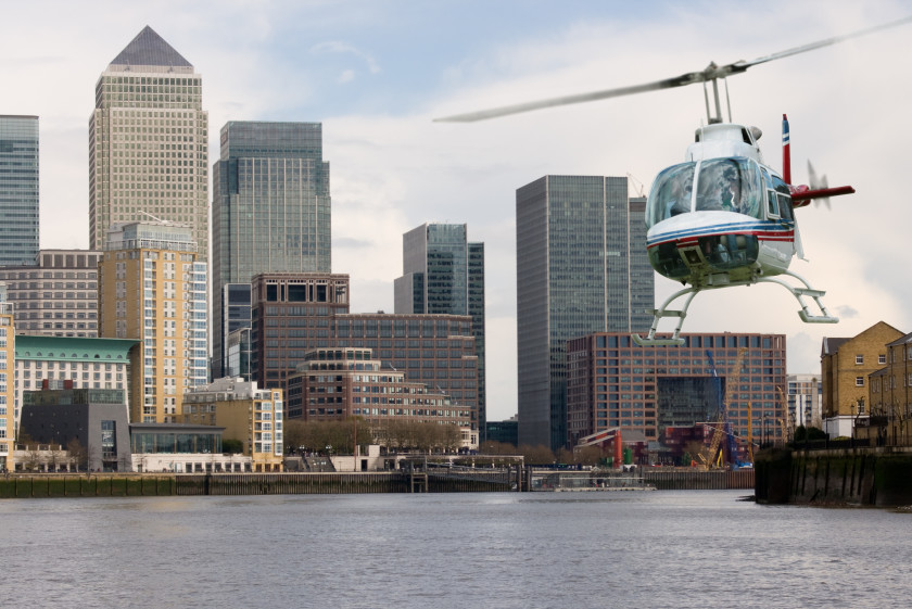 student travel london underground: helicopter