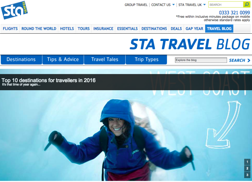 sta travel student