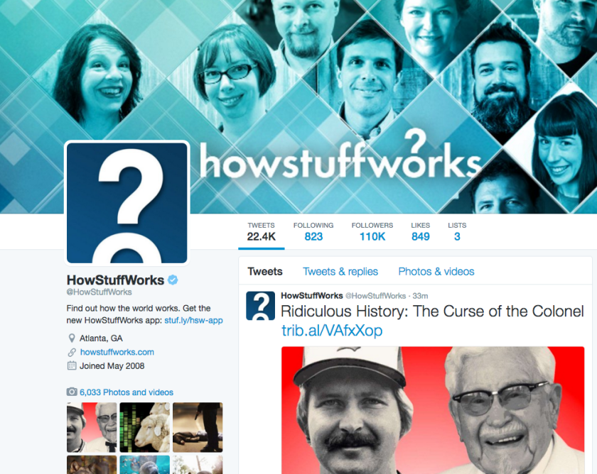 HowStuffWorks Twitter