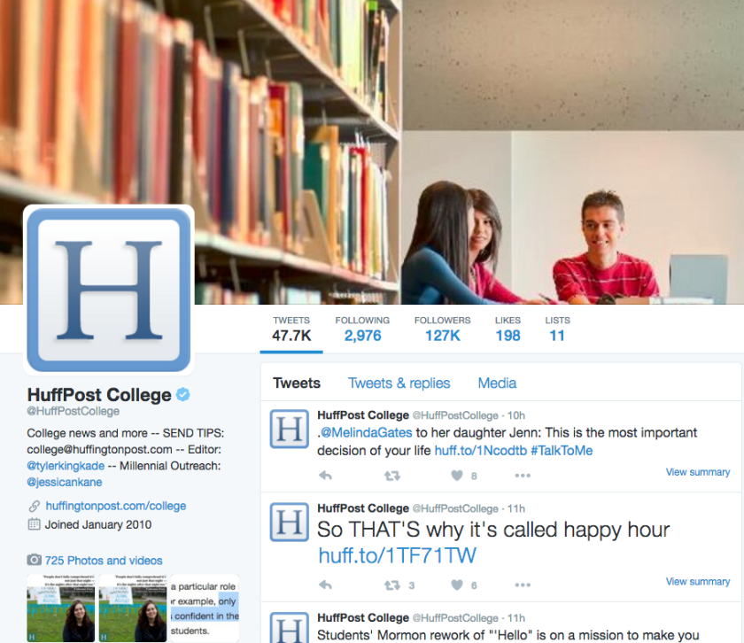 HuffPost College Twitter