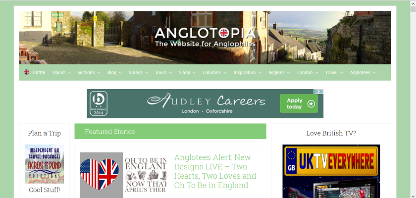 websites for uk study: anglotopia