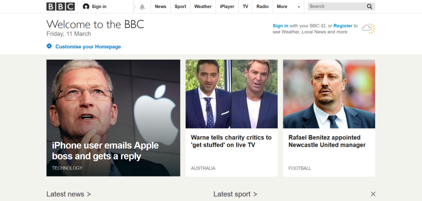 websites for uk study: bbc