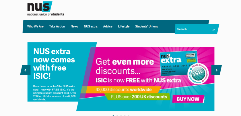 websites for uk study: nus