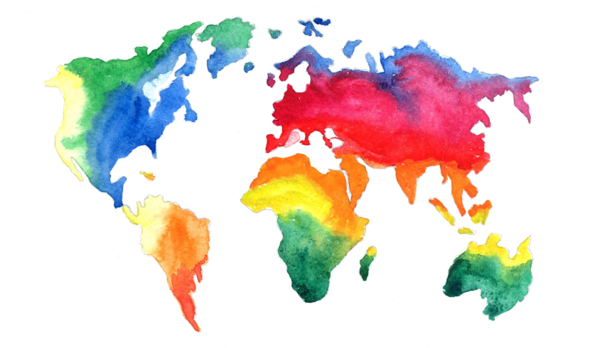 2050 International Student colour adventure park world map