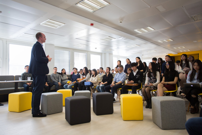 Keith - Director from EY as guest speaker, sharing ‘insider secrets’ from an employer perspective that could help students progress in their chosen field.