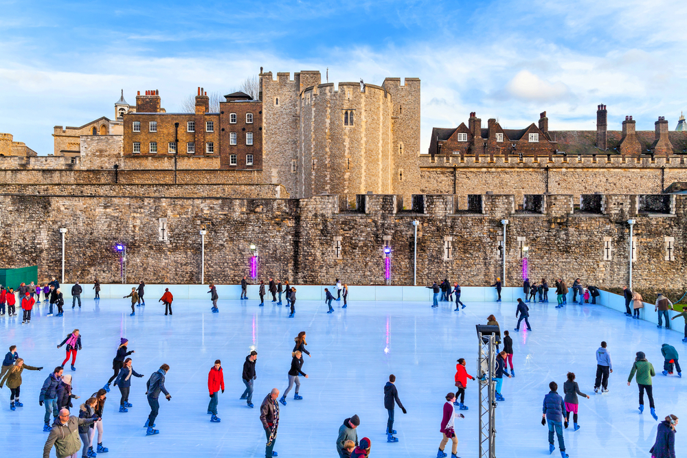 Ice Skating At Tower Of London