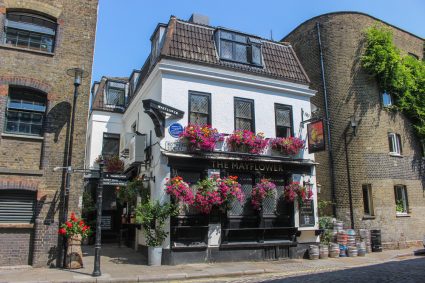 The historic Mayflower pub in Rotherhithe