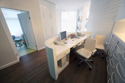An office with a desk