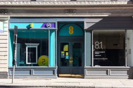 An EE phone shop in the United Kingdom