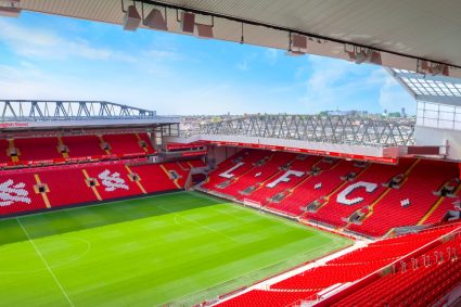 Anfield Stadium, the home of Liverpool F.C.