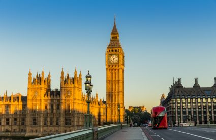 Big Ben, or Elizabeth Tower, in West London