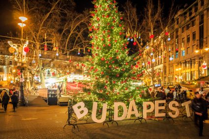 Christmas market in Budapest