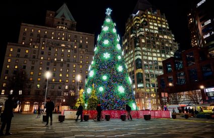 Downtown Vancouver at Christmas