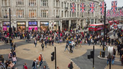 Oxford Circus in the heart of London