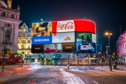 Piccadilly Circus in central London