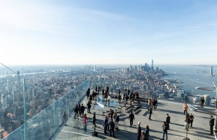 A view from Edge observation deck across New York City