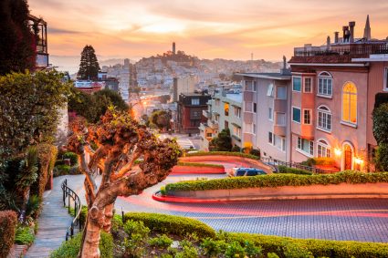 Lombard Street is famous for its twisty turns
