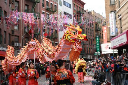 Chinese New Year celebrations in New York City's Chinatown