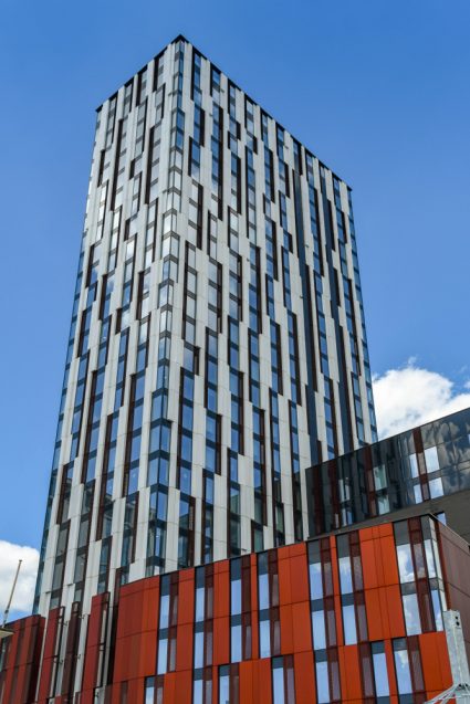 A student accommodation building in Cardiff