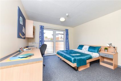 A student bedroom at The Railyard in Liverpool