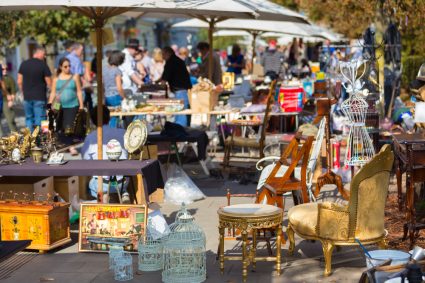 A flea market stall