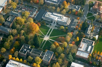 Oregon State University campus from the air