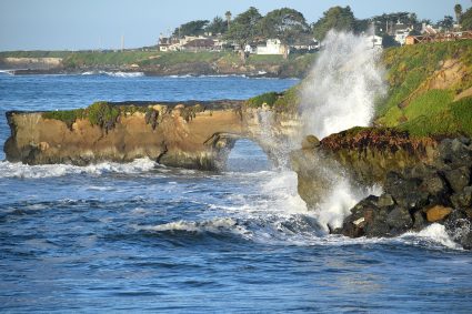 The Santa Cruz shoreline