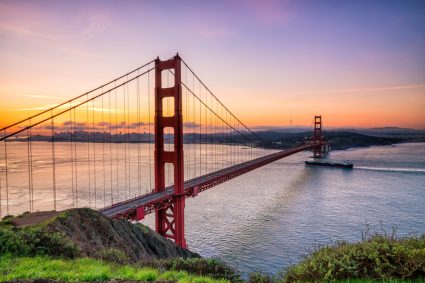 The Golden Gate Bridge in San Francisco