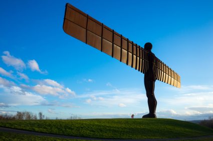 The Angel of the North sculpture outside Newcastle