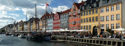 The Nyhavn area in Copenhagen