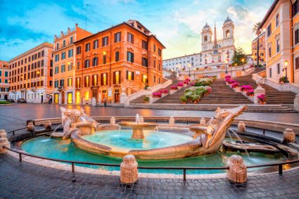 The Spanish Steps in Rome