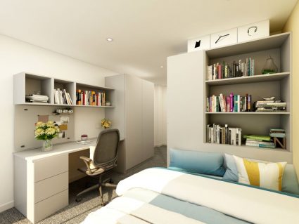 A student bedroom with a large bed at UNINN Infinity in Coventry