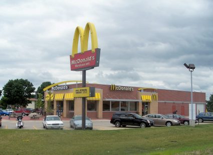 A McDonald's restaurant in Iowa