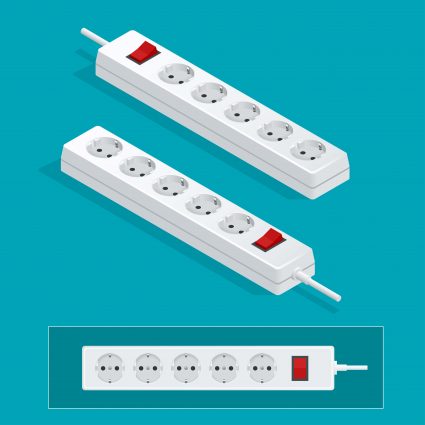 A graphic of several extension cords