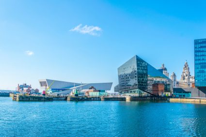 A view of Liverpool from across the River Mersey