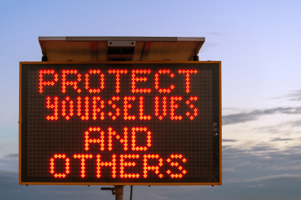 Protect Yourself and Others Sign
