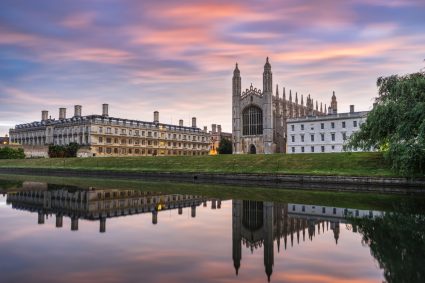 King's College and the River Cam at the University of Cambridge