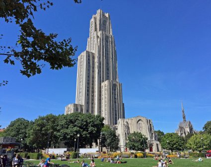 The Cathedral of Learning at the University of Pittsburgh campus