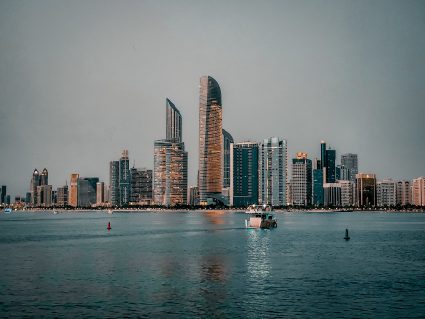The skyline of Abu Dhabi