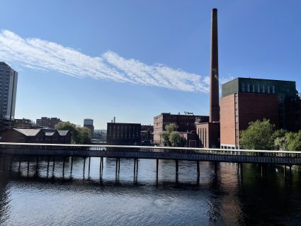 The old factory area in the city centre of Tampere, Finland