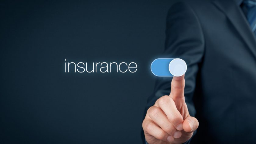 A finger sliding an insurance option to select position